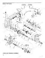 bolens-5117h-tractor-parts-catalog-176-0237-drivetrain-parts-14.webp Bolens 5117H DuraTrac exploded view diagram of the hydro and transaxle assembly with numbered component parts list.