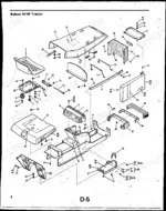 bolens-5118h-tractor-parts-catalog-chassis-parts-1.webp Bolens 5118H DuraTrac exploded view diagram of tractor seat, fender, and chassis body components with numbered parts.