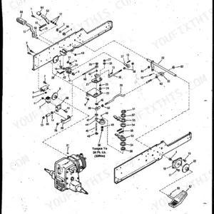 Bolens 5118H DuraTrac exploded view diagram of the tractor brake and control linkage assembly with numbered parts list.
