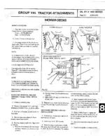 Bolens QS, QT & 1900 Series mower deck leveling and gear case assembly removal procedures.