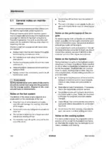 bomag-bm-2000-60-cold-milling-machine-operator-manual-008-060-61-maintenance-100.webp Bomag BM 2000/60 maintenance manual page 100 covering general notes on fuel, engine, hydraulic, and cooling system care.