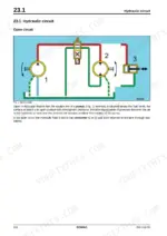 bomag-bm-500-15-bm-600-15-compact-milling-machine-service-manual-008-916-85-a7175-hydraulics-general-528.webp Bomag BM 500/15, BM 600/15 service manual — hydraulics general: open hydraulic circuit schematic showing pump, valve and consumers
