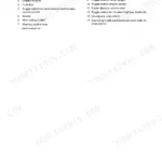 Bomag BMP 8500 manual page listing 14 indicators and controls including switches, levers, and emergency stop.