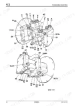 bomag-bw-141-ad-4-bw-151-ad-4-bw-151-ac-4-bw-161-adcv-tandem-roller-service-manual-008-910-92-111ad-connection-overview-46.webp Bomag BW 141/151 AD-4 service manual — connection overview: labeled valve block diagrams with numbered ports and fittings 1-42