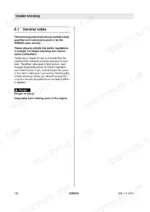 bomag-bw-174-ap-4-tandem-vibratory-roller-operator-manual-008-064-01-troubleshooting-136.webp Bomag BW 174 AP-4 troubleshooting manual page 136, general notes on fault diagnosis and engine safety warnings.