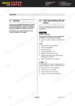 bomag-bw-213-d-4-single-drum-roller-operator-manual-008-043-61-operations-44.webp Bomag BW 213 D-4 operation manual page 44 covering general controls and pre-operation safety inspection checklists.