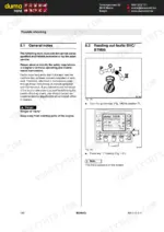 bomag-bw-213-d-4-single-drum-roller-operator-manual-008-043-61-troubleshooting-130.webp Bomag BW 213 D-4 troubleshooting guide for reading out BVC/BTM05 faults using ignition key and display menu keys.