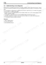 bomag-bw-216-d-4-bw-216-pd-4-single-drum-roller-service-manual-008-911-83-fb014-electrics-104.webp Bomag BW 216 D-4/PD-4 service manual — electrics: battery service page with danger and caution boxes and a photo of the battery compartment