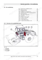 bomag-bw-219-dh-5-219-pdh-5-226-dh-5-226-pdh-5-single-drum-roller-service-manual-008-400-76-fd24a-machine-assemblies-air-conditioning-and-heating-571.webp Bomag BW 219/226 DH-5 service manual — air conditioning overview: labeled drawing of compressor, condenser, drier and HKL module