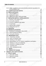 bomag-bw-226-bvc-5-single-drum-roller-operator-manual-008-201-76-en-page-4.webp Bomag BW 226 BVC-5 manual table of contents page 4 covering operation, maintenance, and control elements.