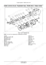 c0899c86-b-exploded-view-105 New Holland DuraSwath 425HB-440HB exploded view diagram of the Eaton motor for the cutter control knife drive hydraulic system.