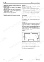 c2ebd7f7-b-wiring-64 Bomag BW 154 AD-4 AM service manual page 64 explaining electrical current, voltage, and a simple circuit diagram with fuse and switch.