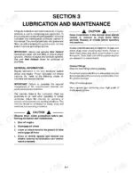 c615fbda-b-maintenance-56 New Holland TC23DA, TC26DA lubrication and maintenance section, including safety precautions and grease fitting instructions.