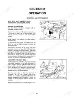 c615fbda-b-operations-24 New Holland TC23DA, TC26DA manual: seat adjustment, seat belt operation, and cleaning procedures for ROPS and seat components.