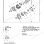 Bomag BW 80 AD-2, BW 90 AD-2, BW 100 ADM-2, BW 90 AC-2, BW 80 ADS generator exploded view, parts list, and repair procedures.