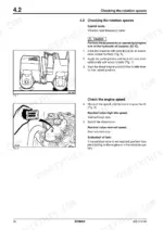 c7c3adb3-b-procedures-50 Bomag BW 80 AD-2, BW 90 AD-2, BW 100 ADM-2, BW 90 AC-2, BW 80 ADS procedure for checking vibration frequency and engine speed.
