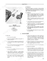 Ford 755, 755A, 755B service manual: engine thermostat installation diagram and water pump removal, disassembly, and repair procedures.