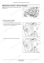 c958bbc3-b-procedures-55 New Holland 760CG: Procedure to check and add oil to the knife drive gearbox using the dipstick plug.