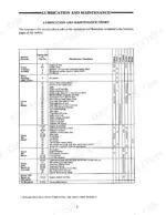 ca1d7c15-b-maintenance-78 Ford 8210 tractor lubrication and maintenance chart showing service intervals, operations, and maintenance tasks.