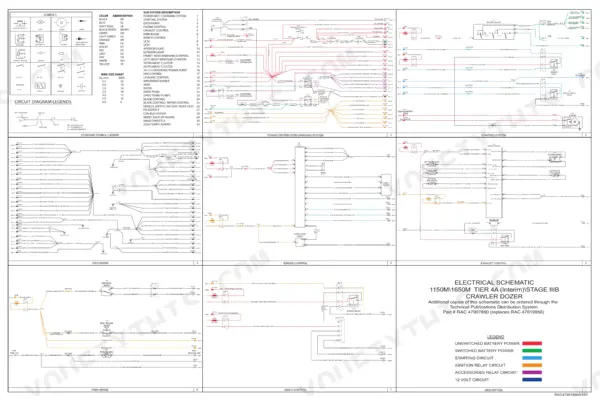Case 1150M full electrical schematic, master wiring diagram sheet