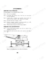 case-2510-cruz-crane-operator-manual-s406181m1-attachments-61.webp Case 2510 Cruz-Crane procedures for removing outriggers and counterweight with boom swing diagram.