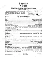 case-310g-350-crawler-service-manual-9-99772-specs-3.webp Case 310G, 350 engine specifications table for 188 diesel engines, including piston, bearing, and fuel system data.