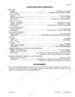 Case 410, 420, 420CT service manual page listing fluid capacities, lubricant specifications, and environmental disposal notes.