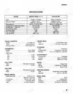 case-45-cruz-air-excavator-service-manual-s406267m1-specs-10-1.webp Case 45, 45 Cruz-Air engine specifications table and component data for transmission, axles, brakes, and outriggers.