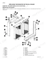 case-588-crawler-and-wheeled-hydraulic-excavators-service-manual-cre-7-80963gb-exploded-view-62.webp Case 588 exploded view diagram for replacing the radiator and oil cooler, showing brackets, foam seals, and hardware.