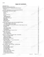 case-721e-wheel-loader-service-manual-84243980-error-codes-74.webp Case 721E service manual table of contents listing electrical, starting, charging, and control system component page numbers.