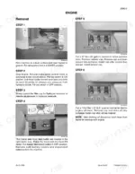 case-721e-wheel-loader-service-manual-84243980-procedures-27.webp Case 721E engine removal procedures, including radiator coolant and engine oil draining steps with component diagrams.