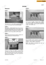 case-721e-wheel-loader-service-manual-87551874a-procedures-32.webp Case 721E engine removal procedure steps including radiator coolant and engine oil draining instructions.