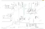 case-821e-wheel-loader-service-manual-87551879a-hydraulic-806.webp Case 821E wheel loader hydraulic schematic diagram showing pumps, valves, cylinders, and component legend.