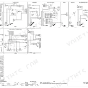 Case 821E electrical schematic showing cab wiper, secondary steering, climate control, and ground connection wiring diagrams.