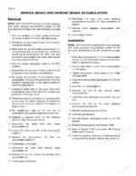 case-821f-921f-wheel-loader-repair-manual-undercarriage-hydraulics-801.webp Case 821F wheel loader service manual, brake hydraulics: the brake valve and its lines laid out with numbered callouts for the accumulator, parking brake, pump input and valve discharge.
