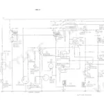 Case 850E and 855E full machine electrical ladder schematic with wire colour codes