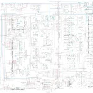 Case 9060B excavator electrical schematic showing wiring connections, component legend, and controller pinouts.