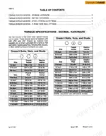 case-921c-loader-service-manual-7-13502-torque-8.webp Case 921C, 621C, 721C torque specification tables for Grade 5 and Grade 8 decimal hardware bolts, nuts, and studs.