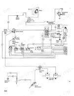 case-980-excavator-service-manual-9-73476-wiring-511.webp Case 980 electrical wiring diagram showing ignition, gauges, fuse panel, windshield wiper, and fast hoist solenoid circuits.
