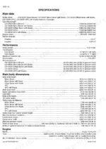 case-cx135sr-crawler-excavator-service-manual-sm135srtoc-0en-specs-18-5.webp Case CX135SR specifications table including operating weight, performance, dimensions, and engine data.