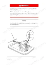 caterpillar-216b-226b-232b-242b-skid-steer-loader-repair-manual-basic-engine-300.webp Cylinder head service step with the warning about compressing the valve spring squarely, illustrated with a typical example of the setup