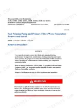 caterpillar-216b-226b-232b-242b-skid-steer-loader-repair-manual-fuel-system-2100.webp Fuel priming pump and primary filter with water separator, removal procedure, with the fluid containment notice that opens the job