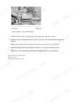 caterpillar-312b-312bl-repair-manual-electrical-and-starting-system-systems-operation-479.webp Caterpillar 312B excavator repair manual, cooling system: installing the cover and bracket onto the water temperature regulator housing, with the bolt count that differs between engine types.