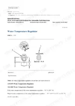 caterpillar-325-325l-repair-manual-6kk-8jg-5wk-excavator-thermostat-spec-497-1.webp Water temperature regulator cross section with opening temperature specifications, Caterpillar 325 325L cooling system