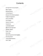 caterpillar-924g-924gz-repair-manual-air-inlet-and-exhaust-system-1.webp Caterpillar 924G wheel loader repair manual, master contents page listing every system the manual covers, from air inlet and exhaust through power train and work tools.