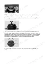 Swing motor casing disassembly with gear coupling removal tool, Caterpillar E240B EL240B