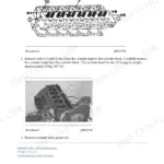 Cat 3116 engine rebuild step with the numbered workshop illustration for the operation