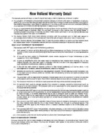 cbac80f7-b-procedures-4 New Holland 3830, 4030, 4230, 4430 warranty detail page outlining coverage terms and exclusions for equipment owners.