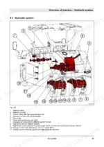cbacba06-b-hydraulic-89 Bomag BW 28 RH hydraulic system diagram showing numbered components like steering valve, cylinders, and travel motors.