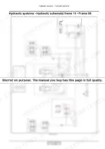 cc1fb8fe-b-hydraulic-74 New Holland 840CD, 880CF hydraulic schematic for frame tilt system showing master and slave cylinder connections.